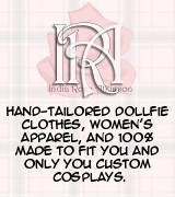 Hand-Tailored Dollfie Clothes, Custom Cosplays and More!